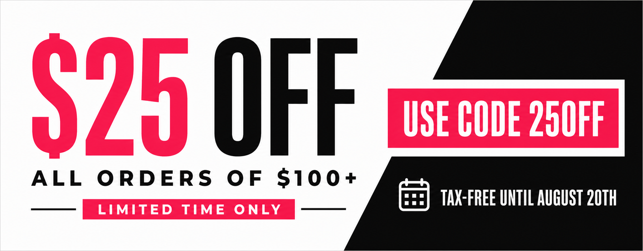 $25 off orders over $100 use code 25OFF