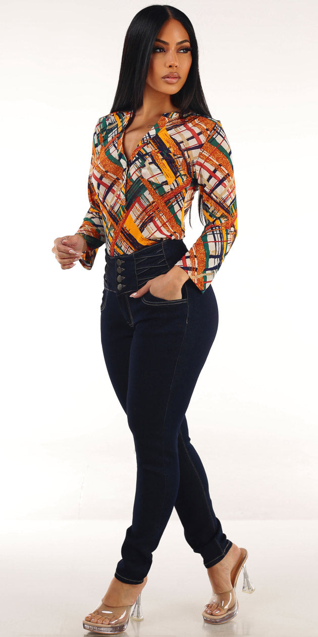 Printed Levantacola Skinnies Outfit