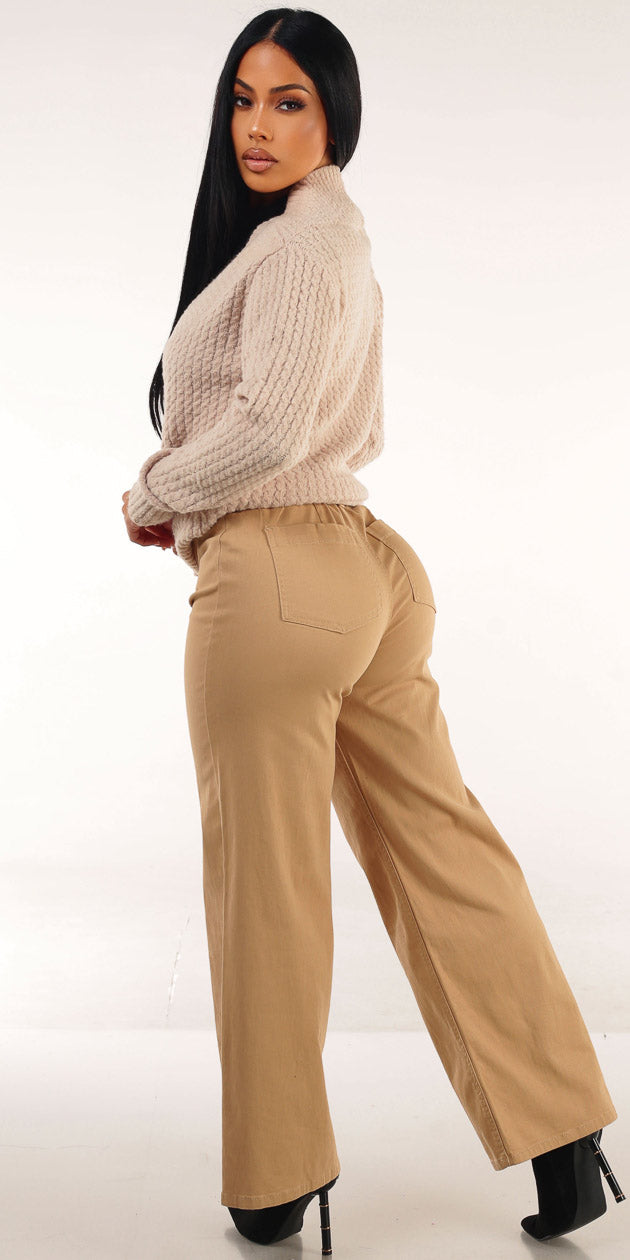 Knit Black Dress Pants Trio