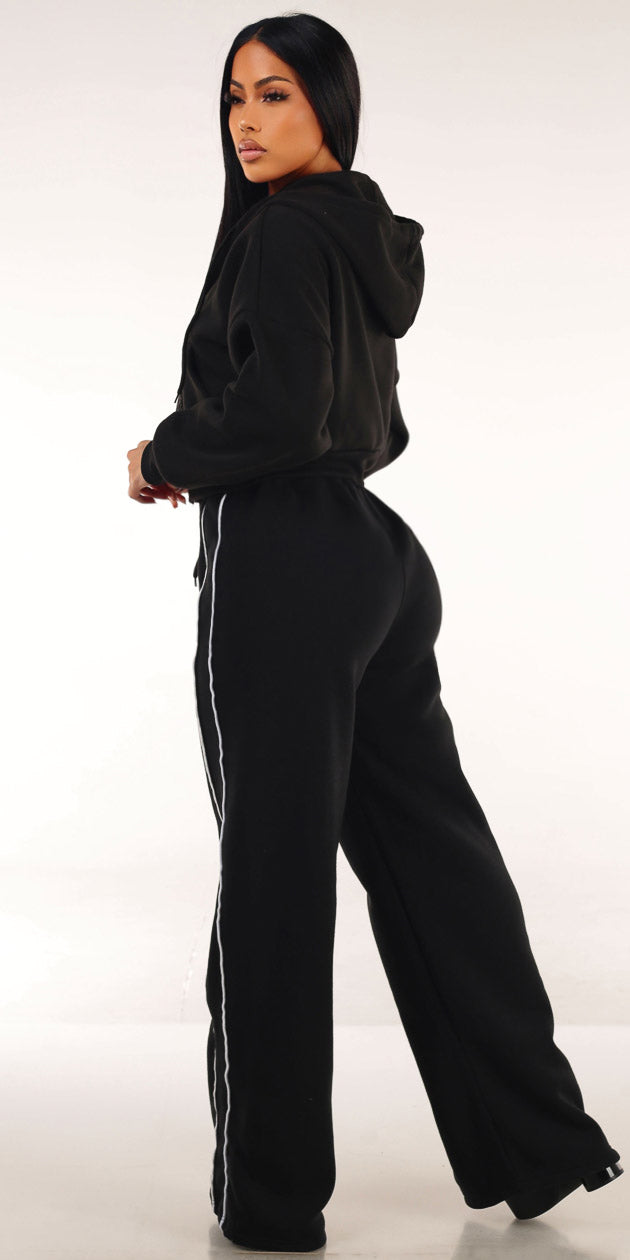 Black Fleece Sweatpants Trio