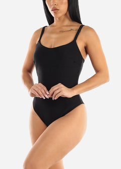 Bandage Sleeveless Black Cami Bodysuit