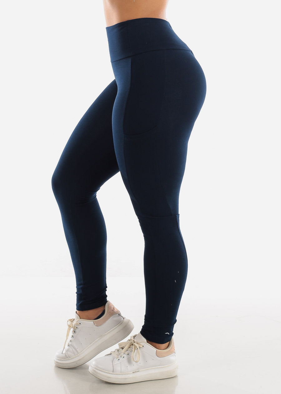 Activewear High Waisted Navy Leggings