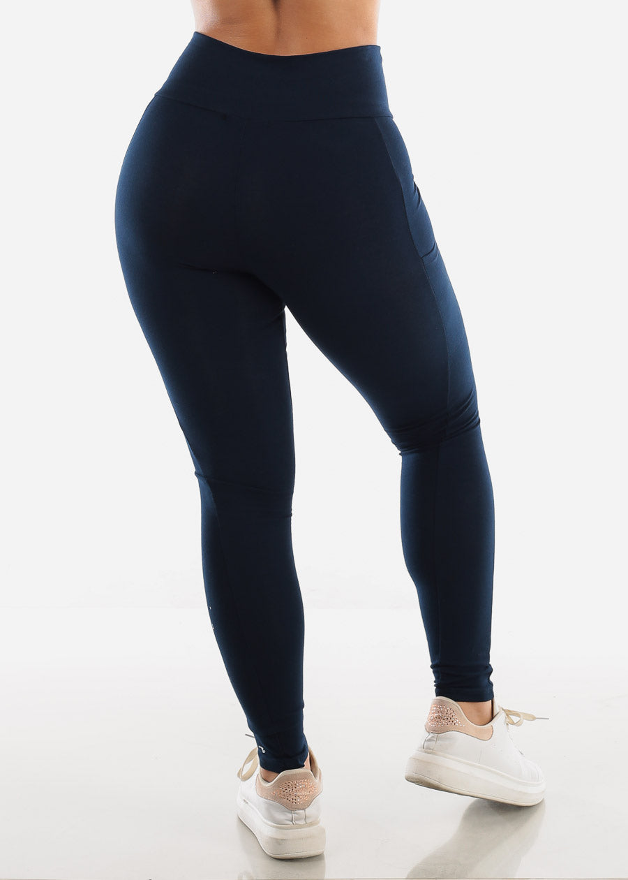 Activewear High Waisted Navy Leggings