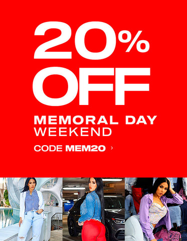 20% Off Memorial Day Weekend Use Code MEM20