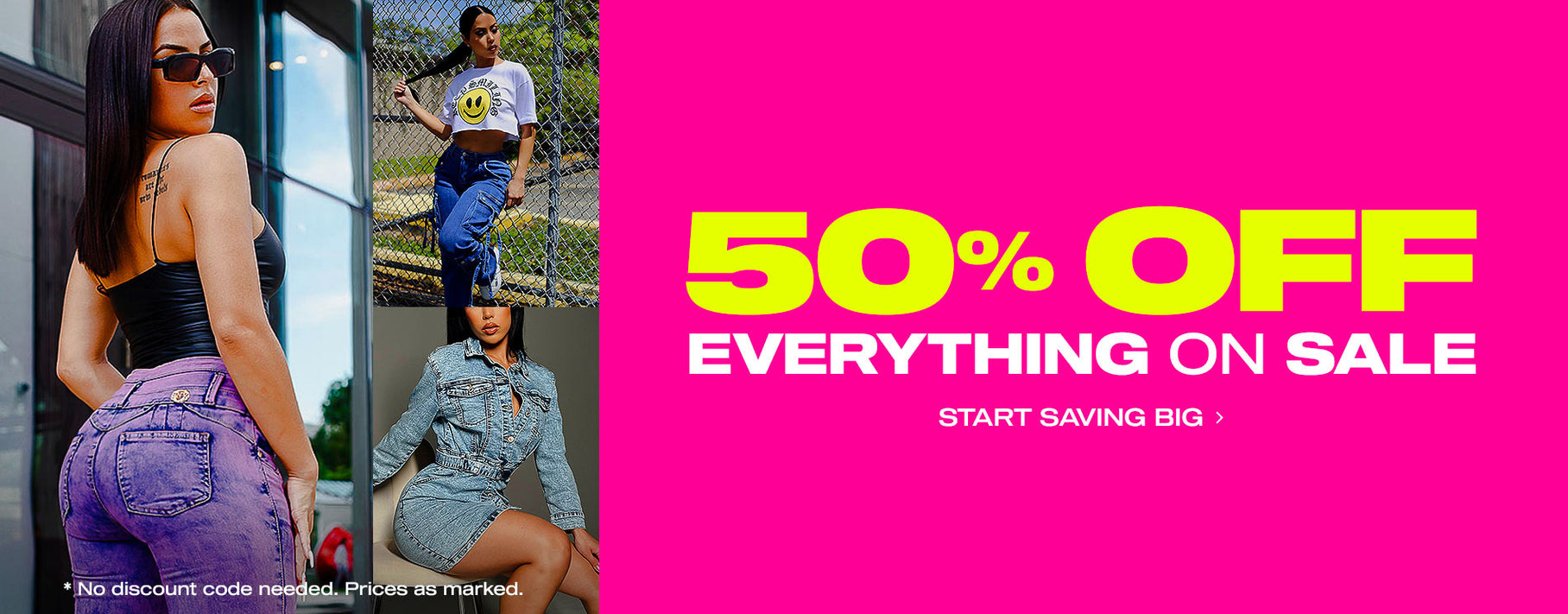 50% Off Everything On Sale: Start Saving Big