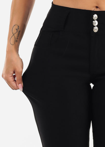 MX JEANS Butt Lift Hyper Stretch Jogger Pants Black