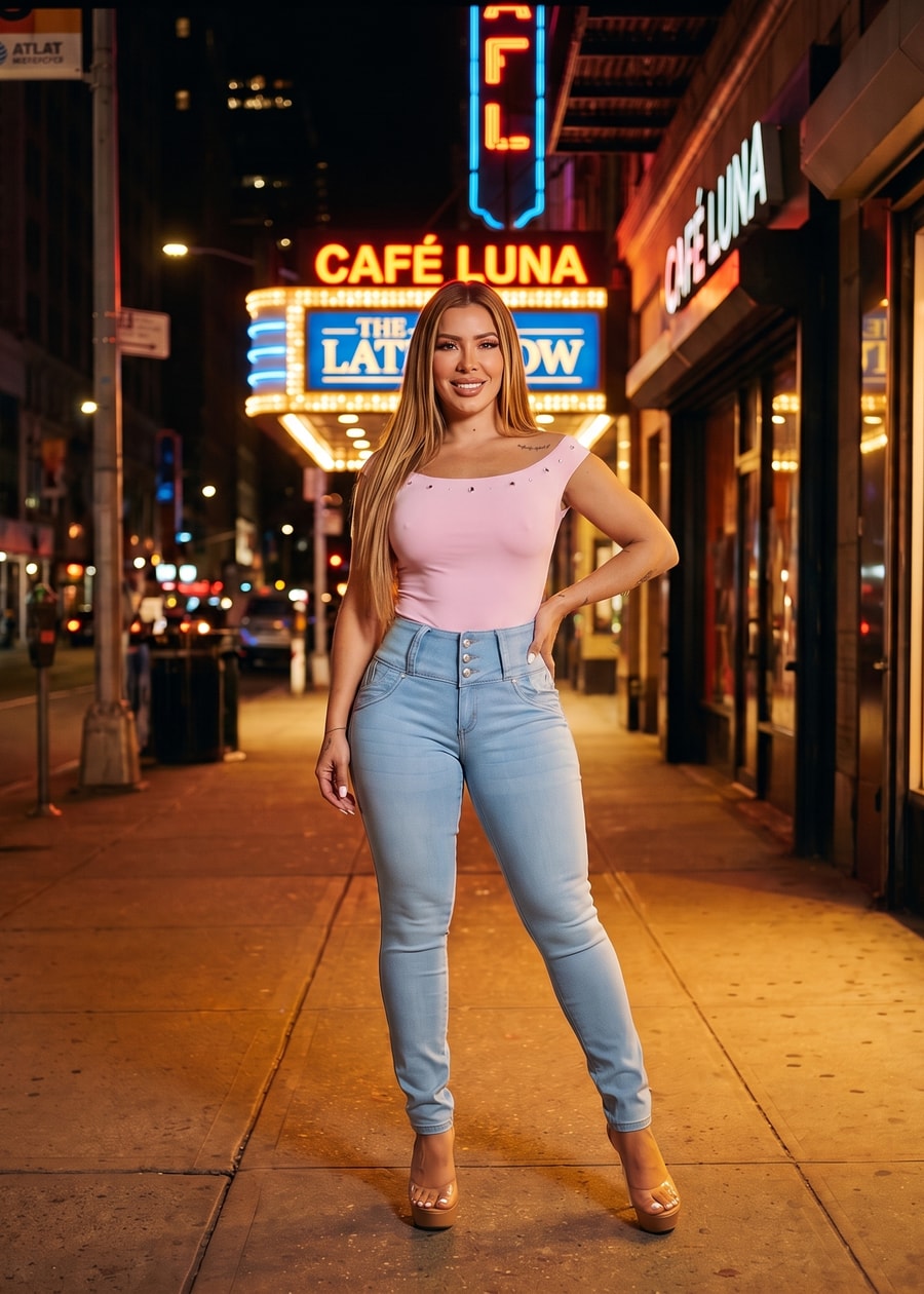 MX JEANS Butt Lifting Light Blue Braided Pocket Skinny Jeans, view 15 of 21