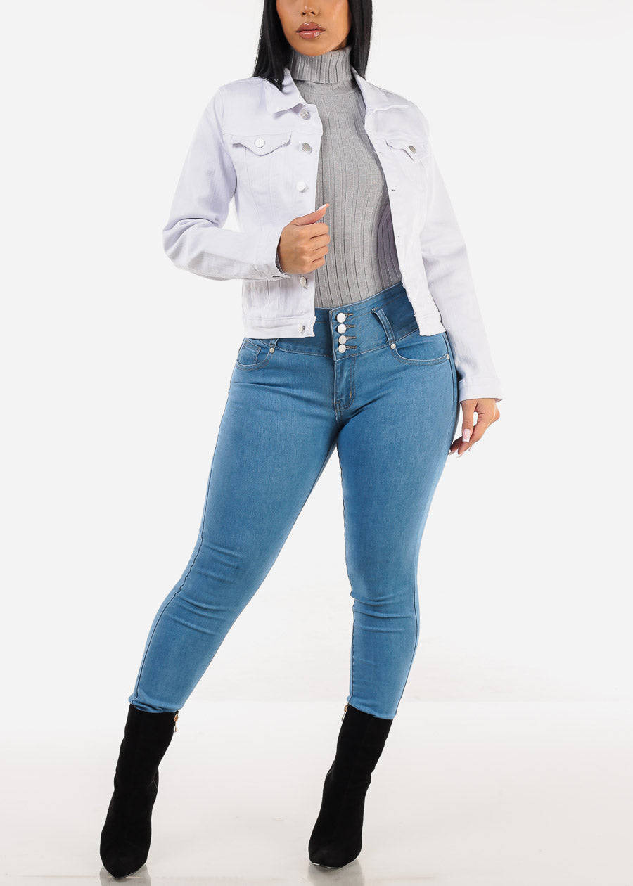 Butt Lift High Waist Light Skinny Jeans