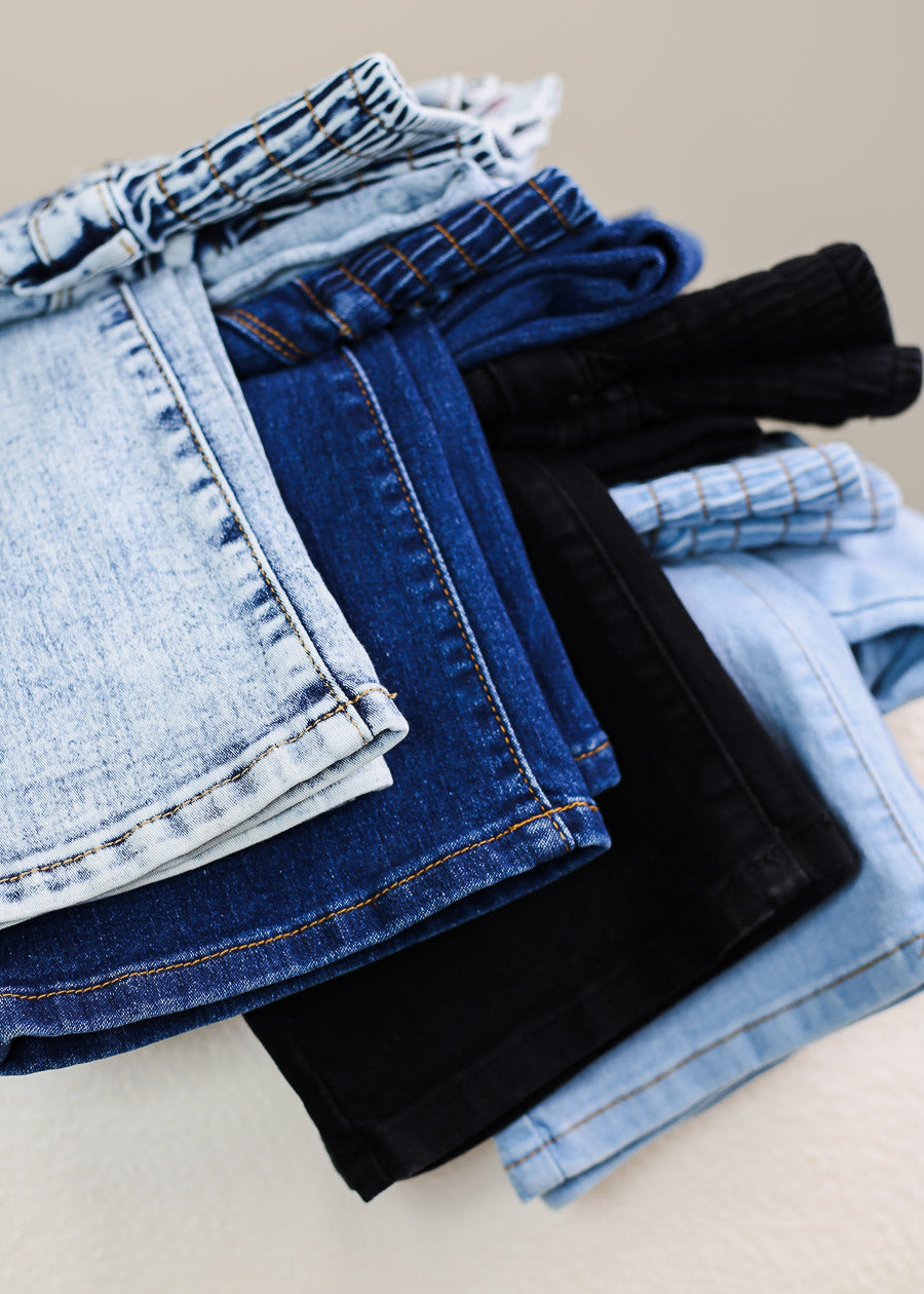 MX JEANS Butt Lift 5 Button Spandex Waist Bootcut Jeans Black