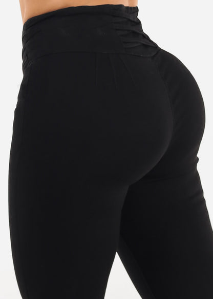 Butt Lift High Waisted Stretch Skinny Jeans Black