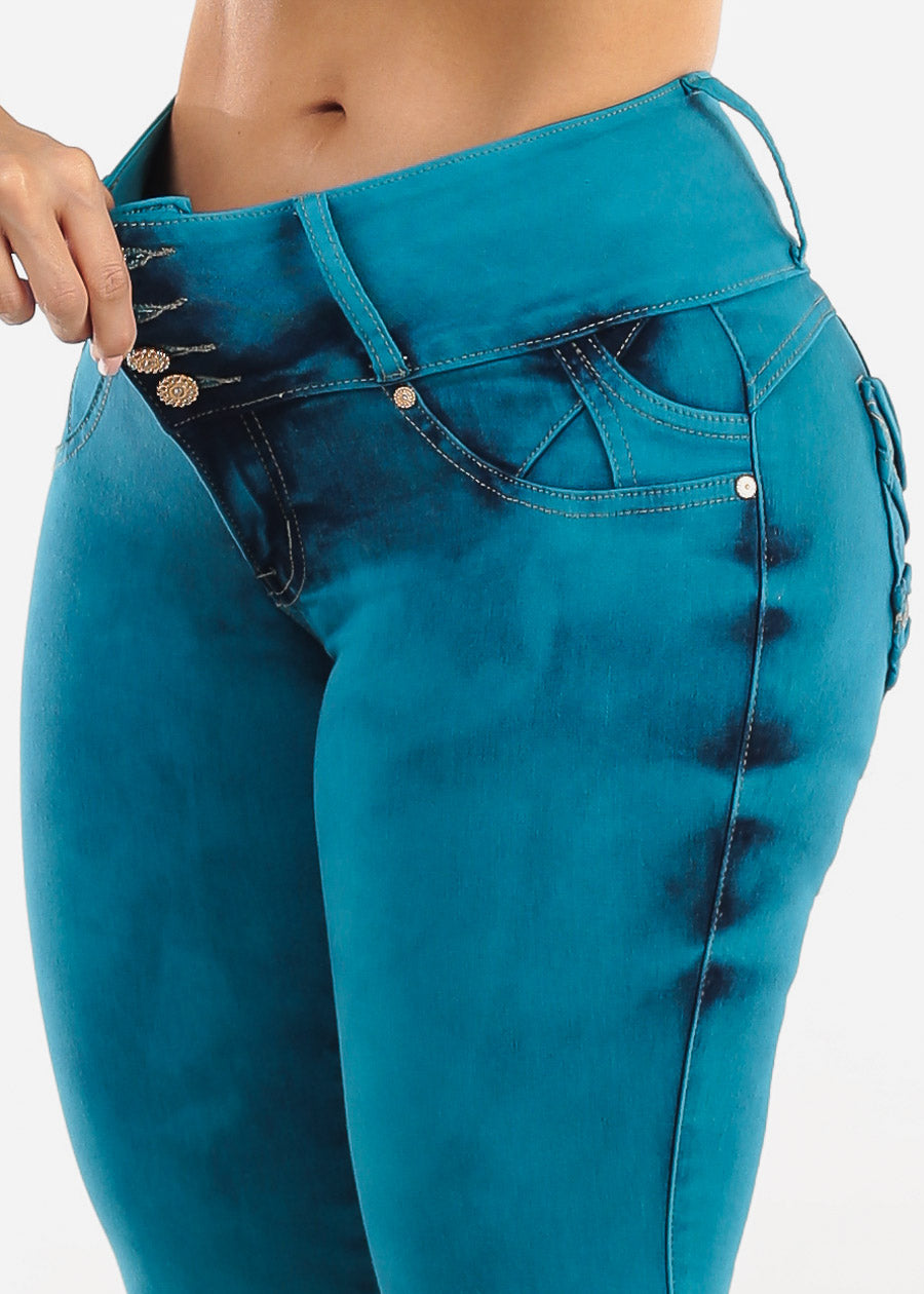 MX JEANS Butt Lift Chain Pocket Design Jeans