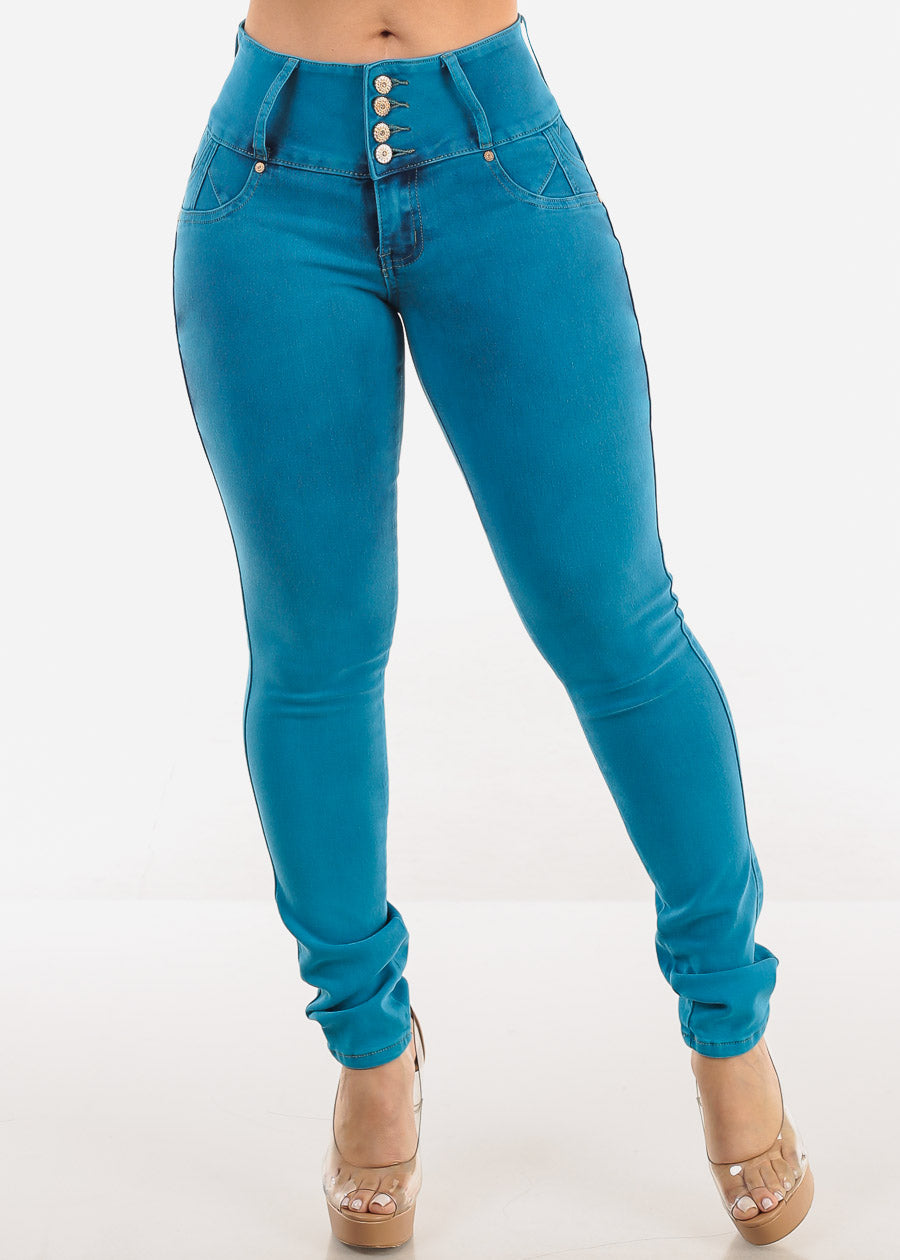 MX JEANS Butt Lift Chain Pocket Design Jeans