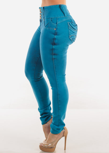 MX JEANS Butt Lift Chain Pocket Design Jeans