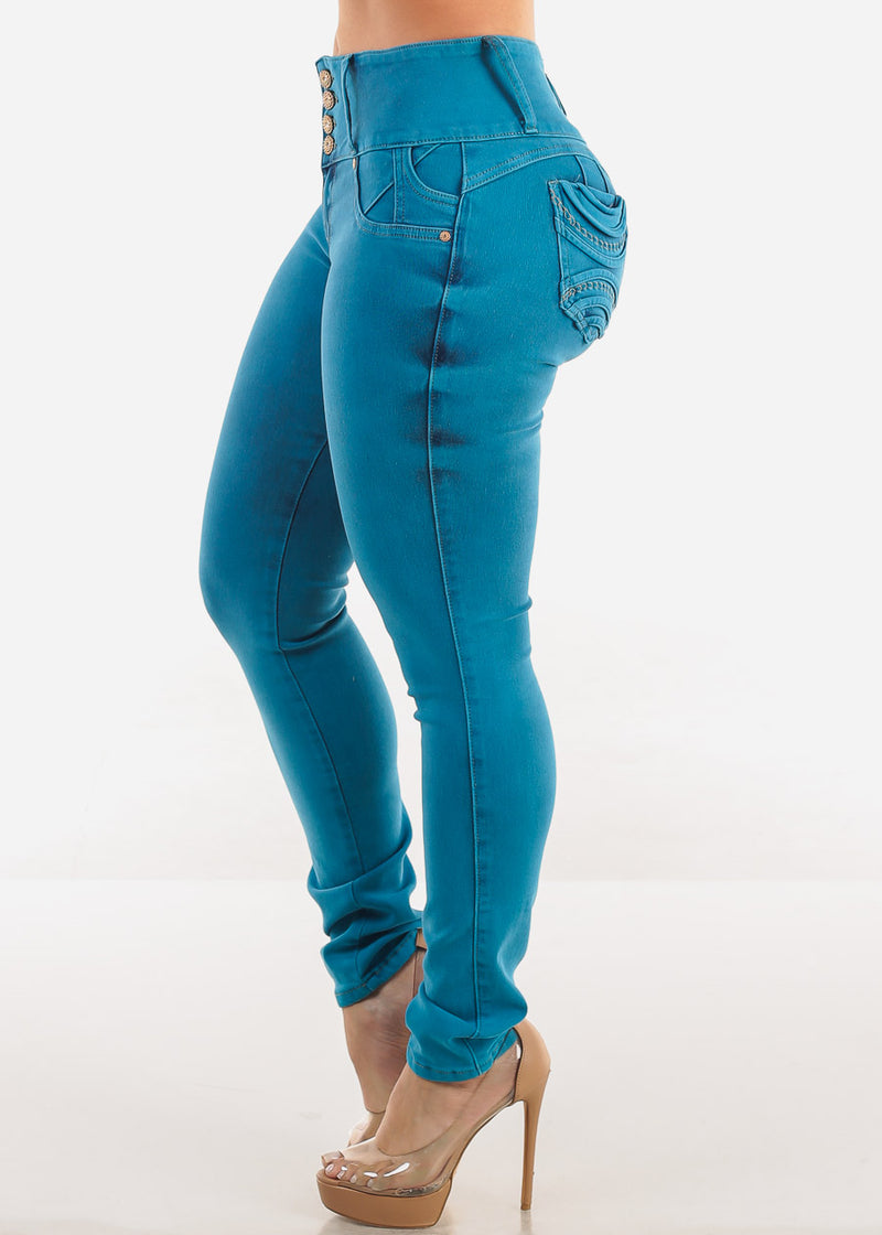 MX JEANS Butt Lift Chain Pocket Design Jeans