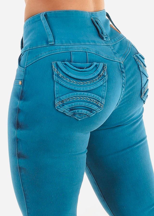 MX JEANS Butt Lift Chain Pocket Design Jeans