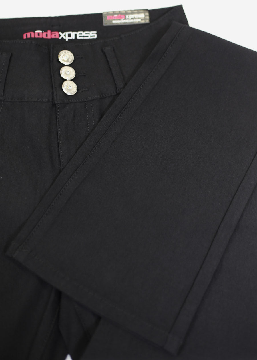 MX JEANS Butt Lift Hyper Stretch Bootcut Pants Black