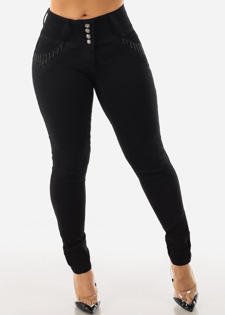 MX JEANS Black Butt Lifting Jeans