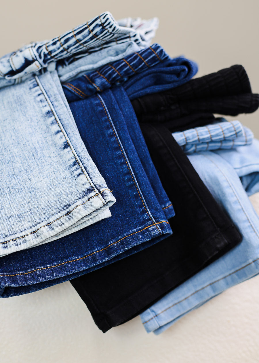 MX JEANS Butt Lift 5 Button Spandex Waist Bootcut Jeans Dark Wash