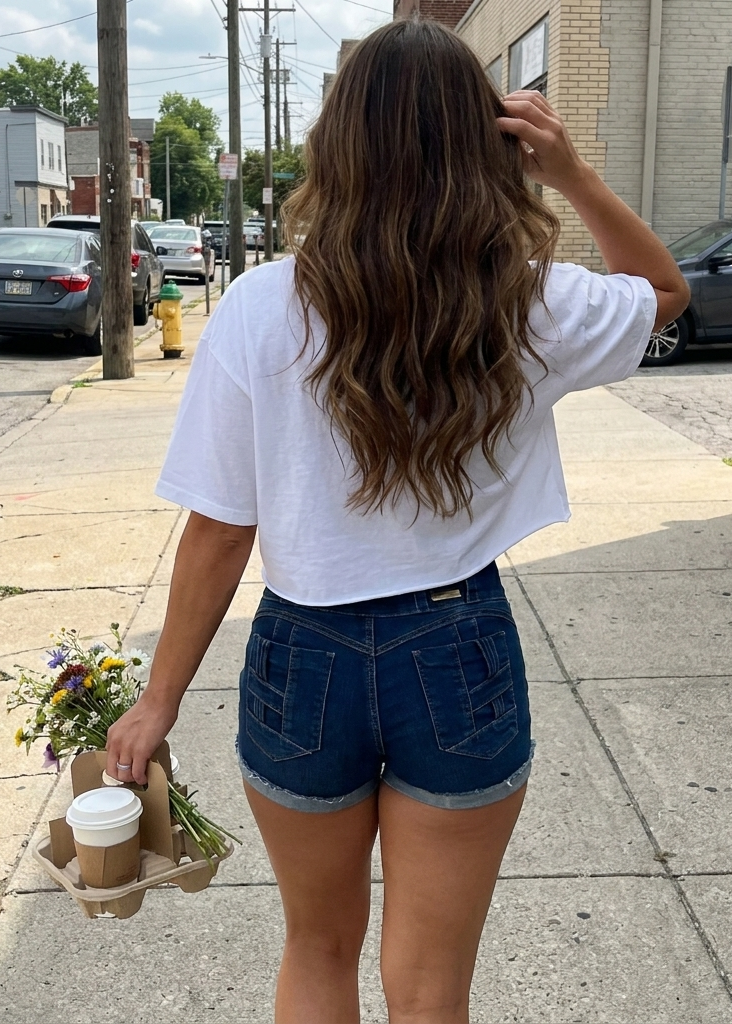 woman wearing butt lifting shorts by Moda Xpress