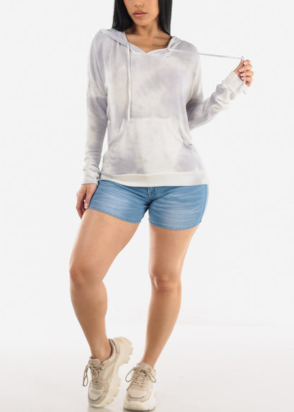 Butt Lifting Mid Rise Denim Shorts w Pocket Design