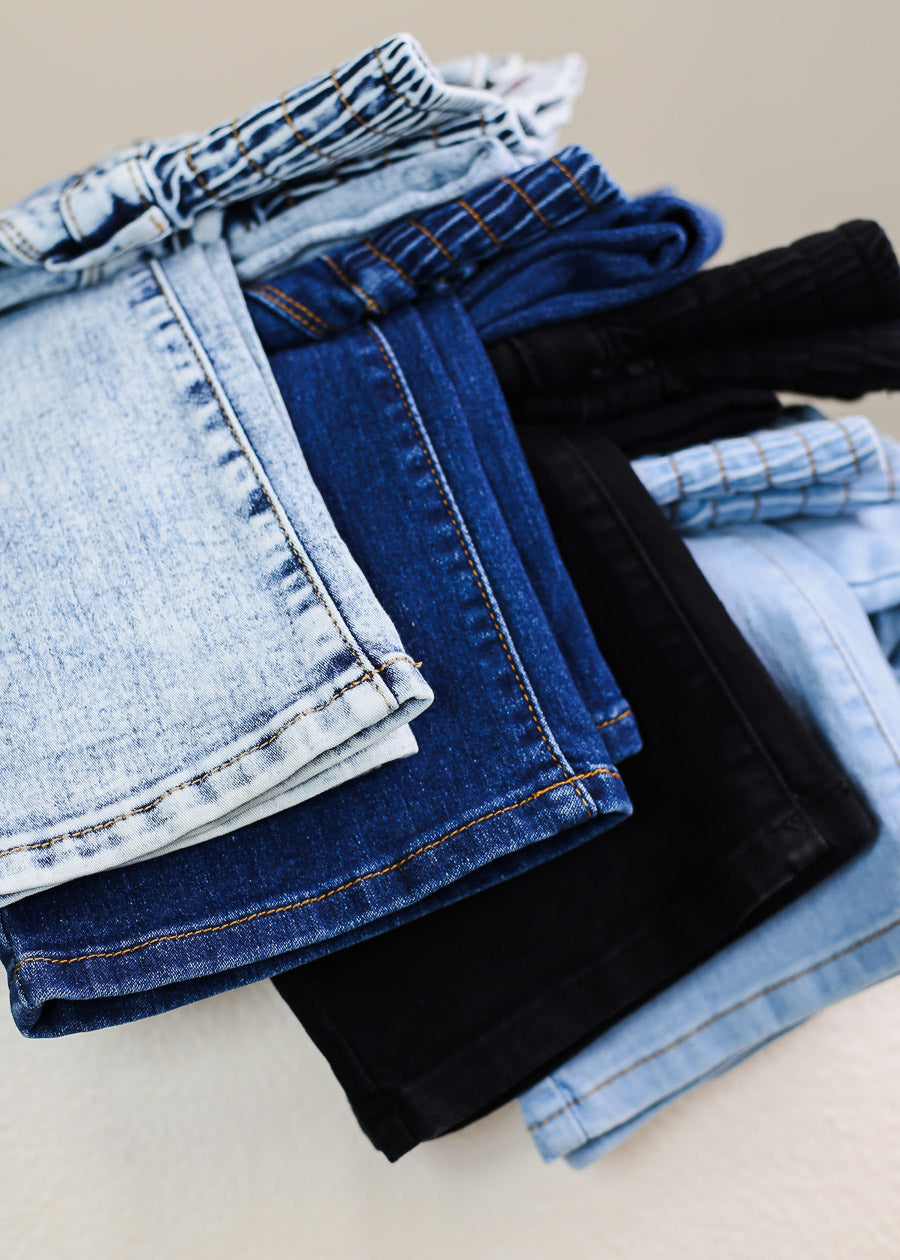 MX JEANS Butt Lift 5 Button Spandex Waist Bootcut Jeans Acid Wash