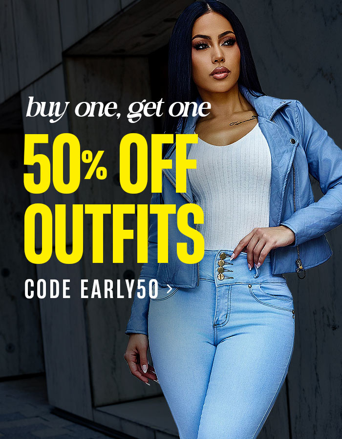 Buy One, Get One 50% Off Outfits Save With Code EARLY50