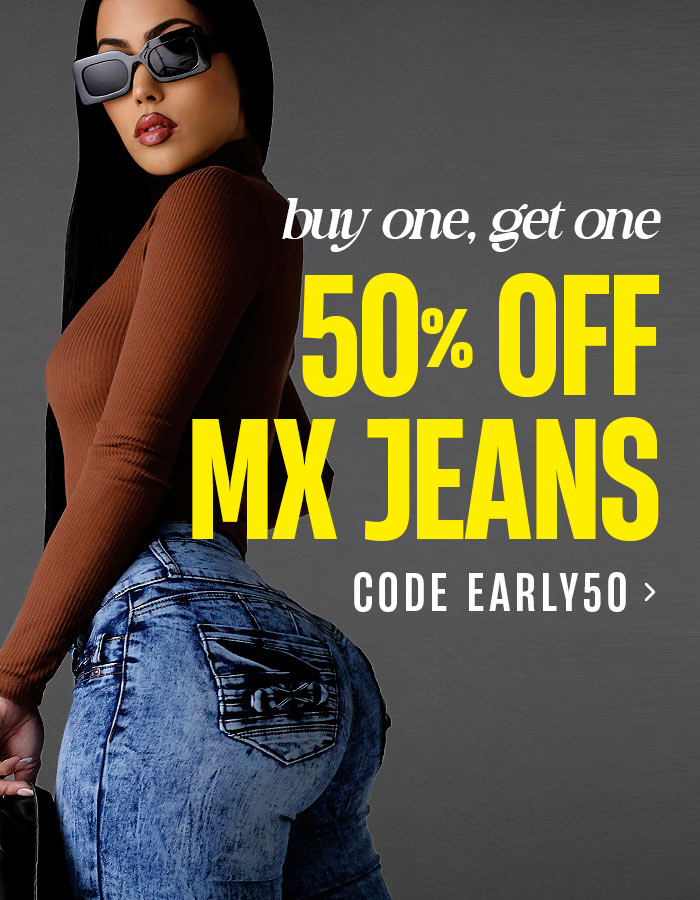 Buy One, Get One 50% Off MX Jeans Save With Code EARLY50