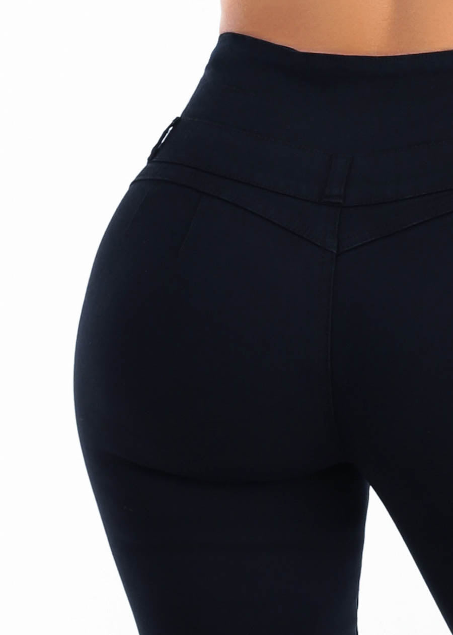 MX JEANS Butt Lift Thick Waist Stretch Skinny Jeans Black
