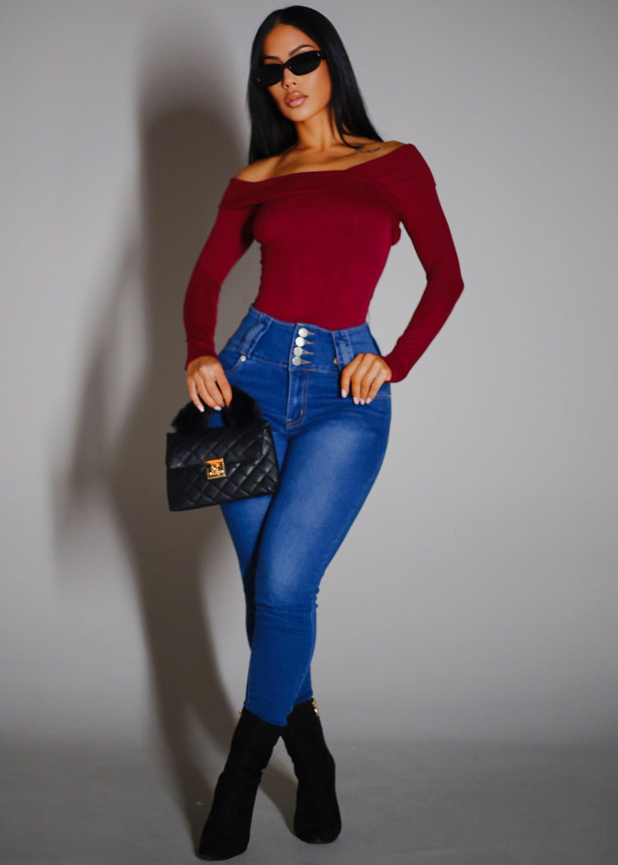 Butt Lift Super High Waist Stretch Skinny Ankle Jeans Indigo