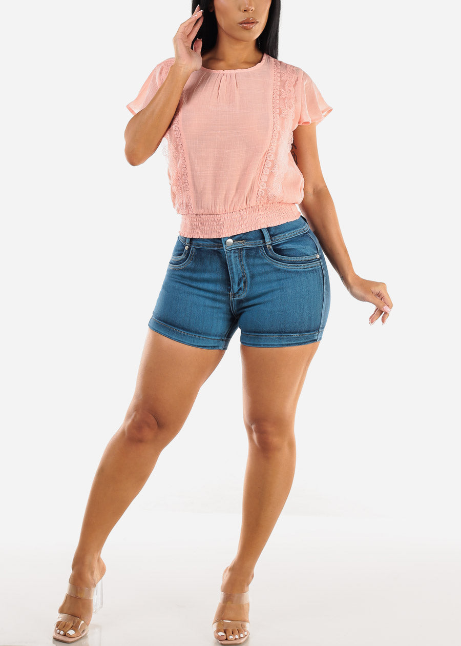 Butt Lift Super High Waist Denim Shorts 