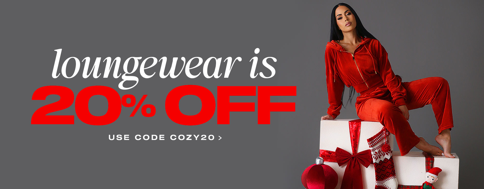 Loungewear is 20% Off Use Code COZY20