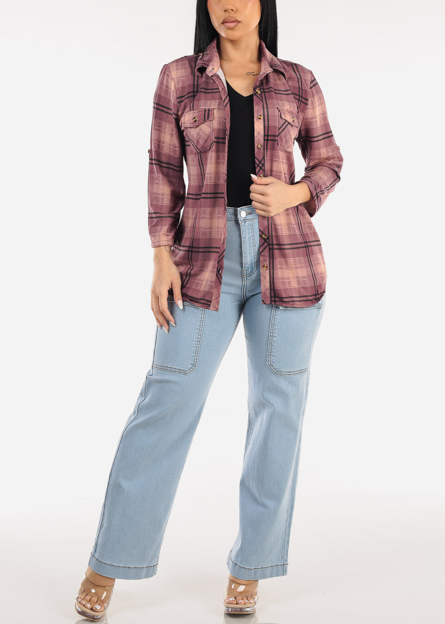 Stretch Short Sleeve Vneck Crop Top Black