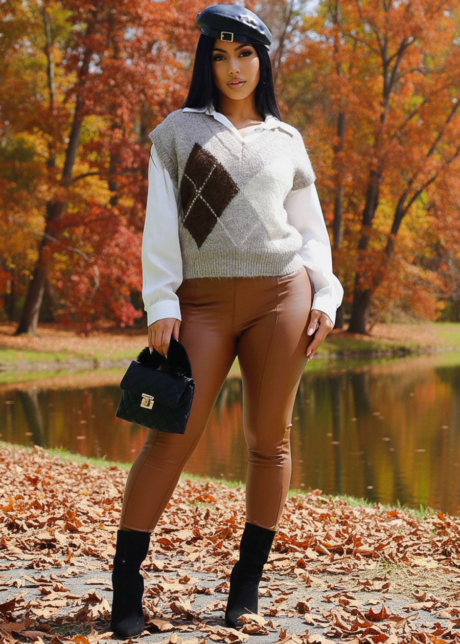 Oversized Long Sleeve Button Up White Blouse