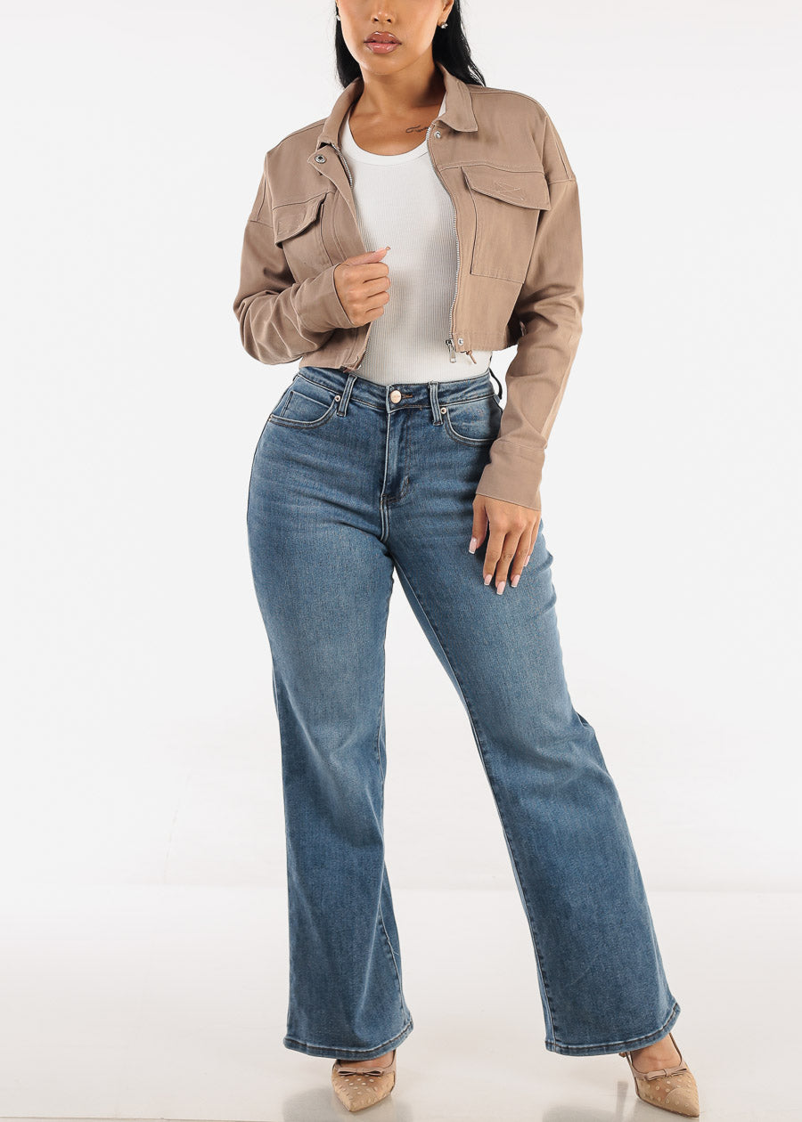 White Round Neck Racerback Stretchy Top