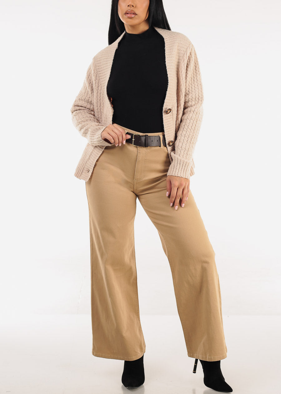 Long Sleeve Mock Neck Stretch Top Black