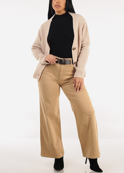 Long Sleeve Mock Neck Stretch Top Black