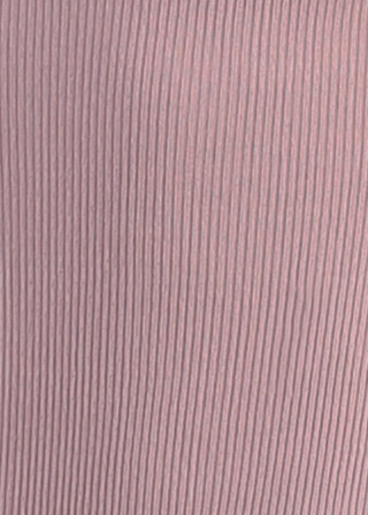 Ribbed Turtleneck Long Sleeve Sweater Bodysuit Dark Lavender