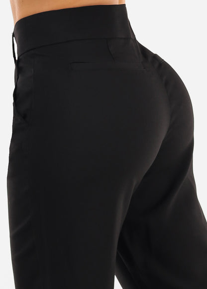 Butt Lift Super High Waisted Bootcut Dress Pants Black