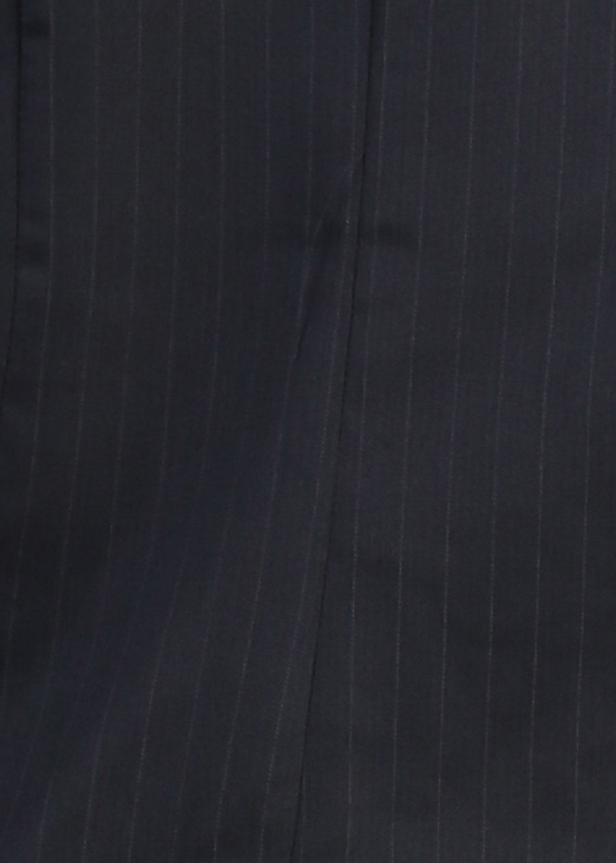 Long Sleeve Stripe Hooded Blazer Navy