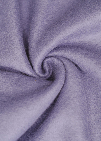 Cropped Fleece V-Neck Sweatshirt Navy w Striped Collar