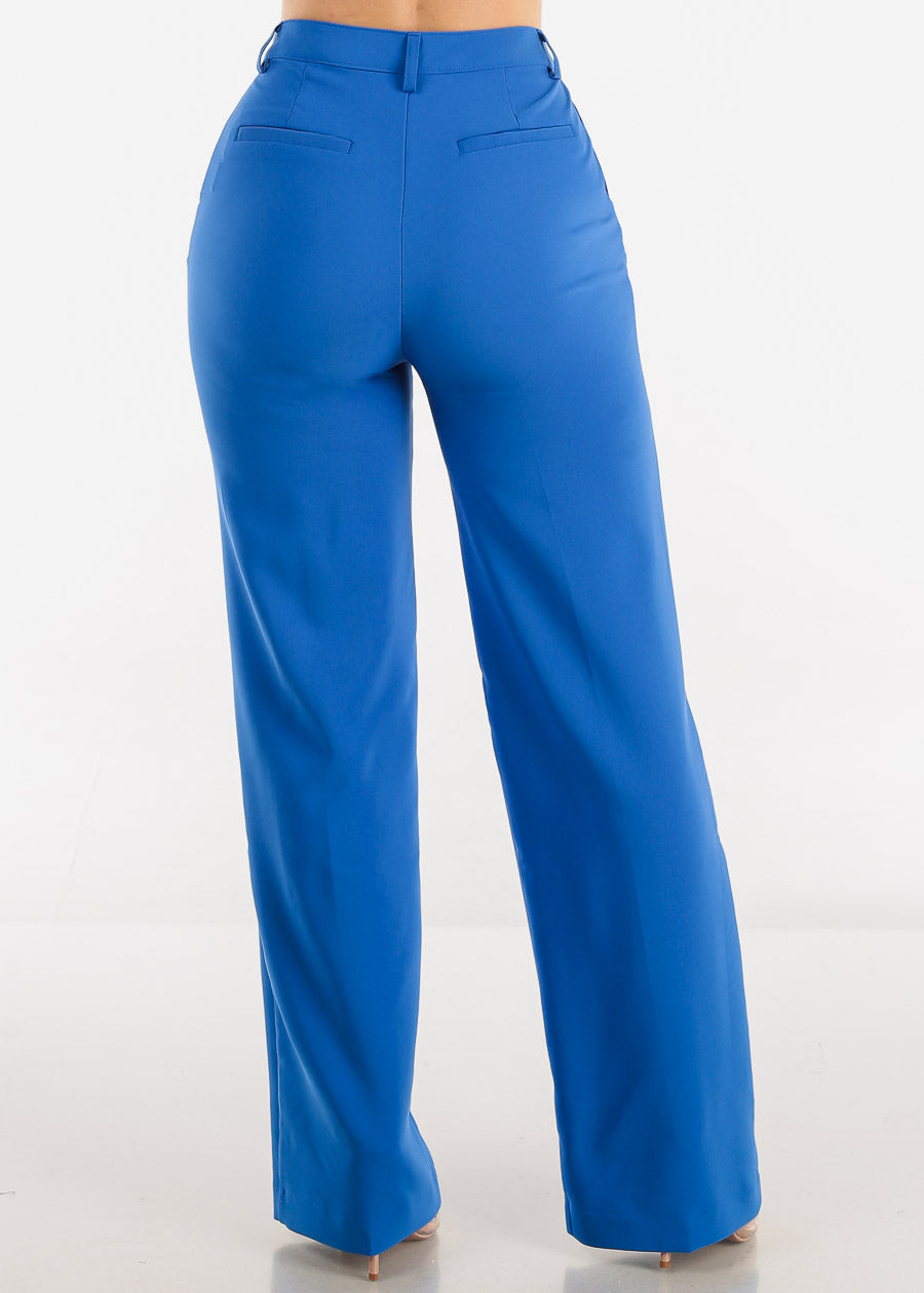Royal Blue Straight Leg Tall Pants – Dellez Tall Fashion LLC