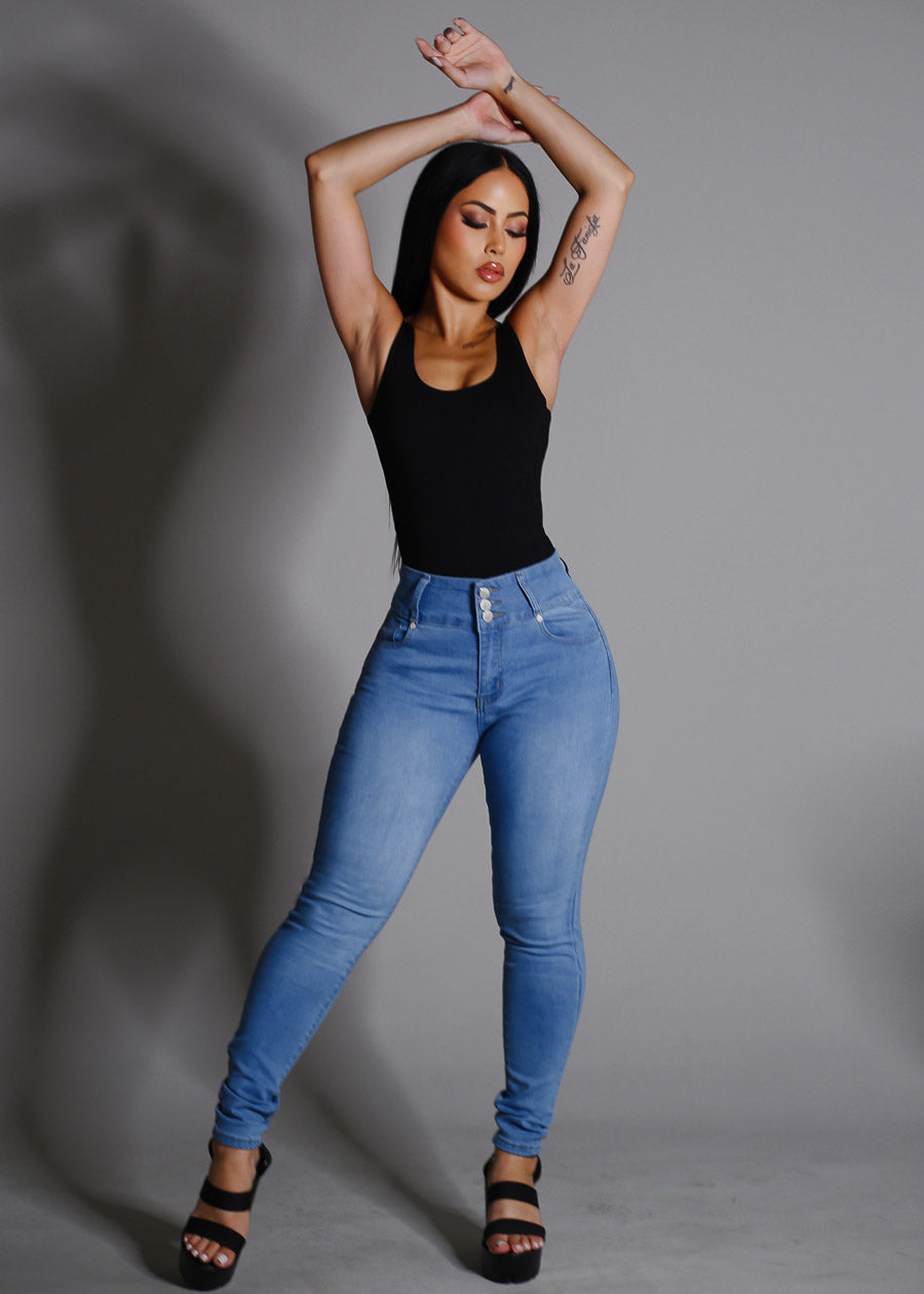 Sleeveless Scoop Neck Thong Bodysuit Black