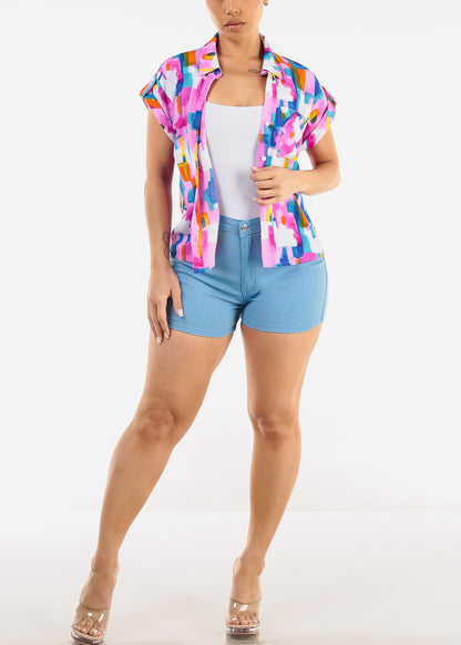 Sleeveless Square Neck White Thong Bodysuit