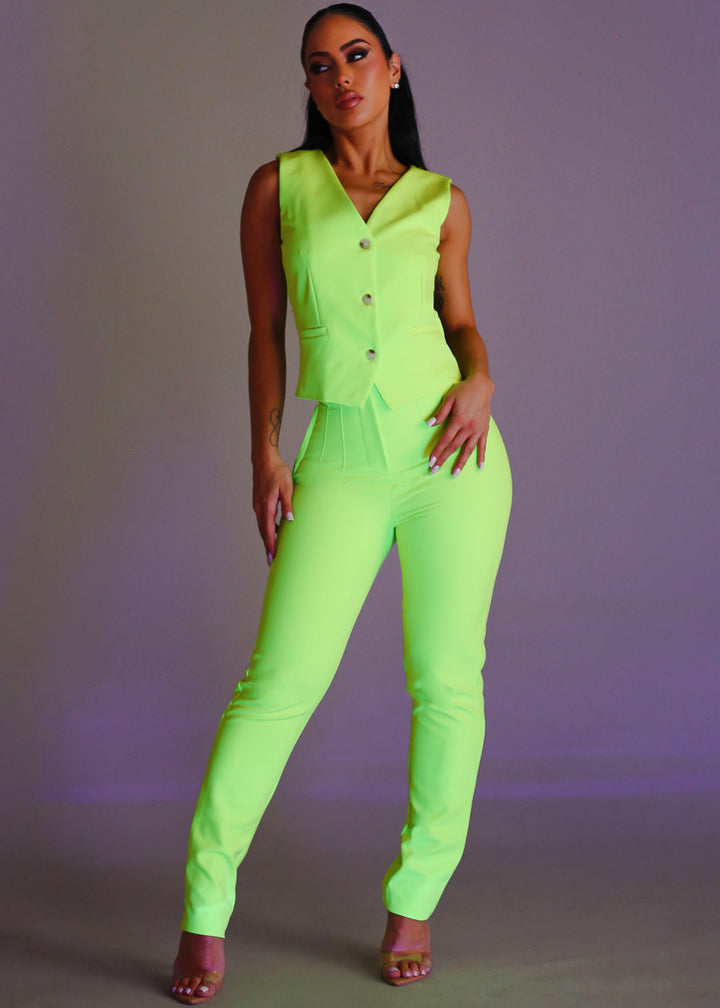 High-low Waist Seamless Shape Pants