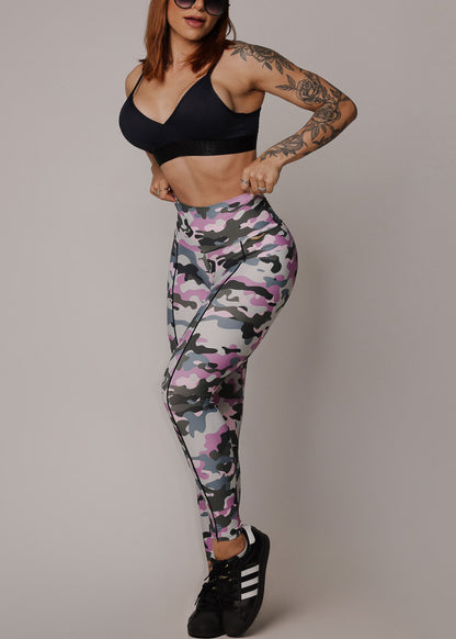MADE IN BRAZIL Butt Lift Scrunch Leggings Military Pink
