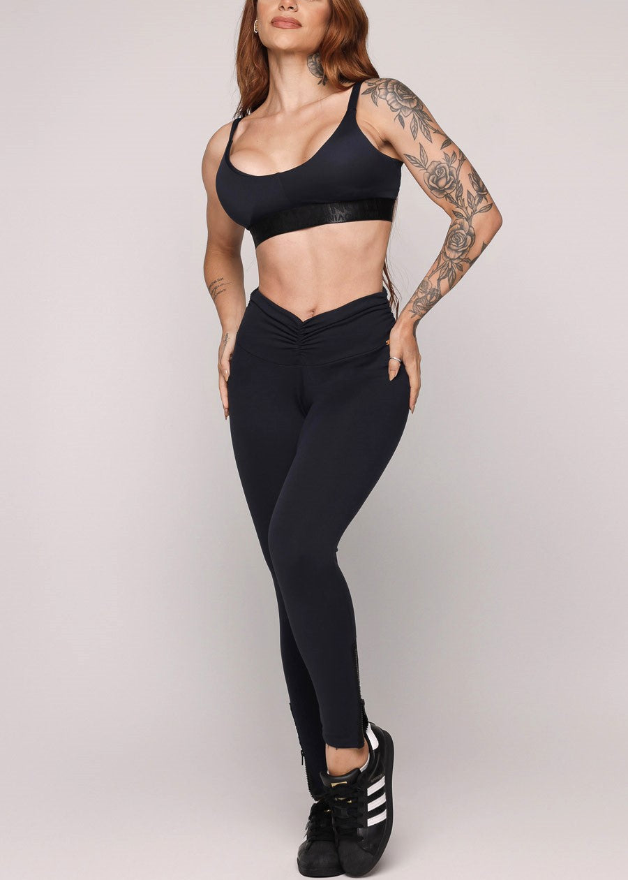 MADE IN BRAZIL Butt Lift Black Scrunch Leggings