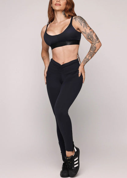 MADE IN BRAZIL Butt Lift Black Scrunch Leggings