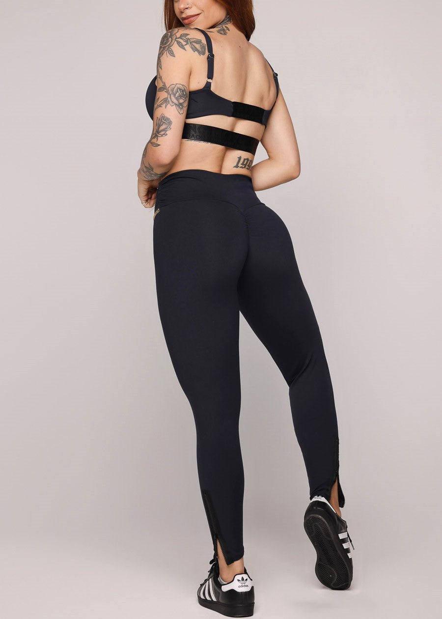 MADE IN BRAZIL Butt Lift Black Scrunch Leggings