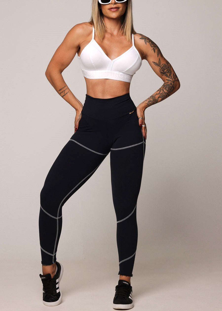 MADE IN BRAZIL Butt Lift Scrunch Leggings B&W