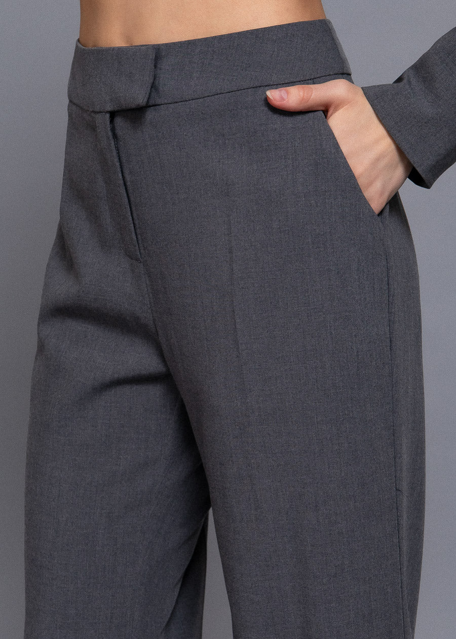 Butt Lift High Waisted Bootcut Dress Pants Charcoal